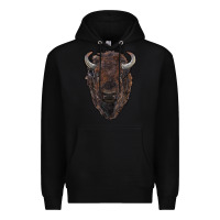 Black american bison Premium Hoodie - RanaPortraitStore