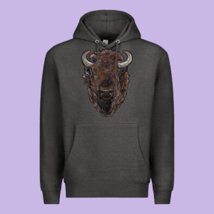 American Bison Premium Hoodie Designed By Ranaportraitstore