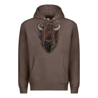 Coffee american bison Premium Hoodie - RanaPortraitStore