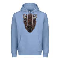 Colony Blue american bison Premium Hoodie - RanaPortraitStore