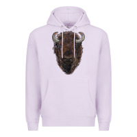 Lilac american bison Premium Hoodie - RanaPortraitStore
