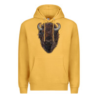 Mustard american bison Premium Hoodie - RanaPortraitStore