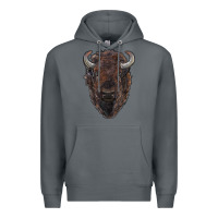 Rock american bison Premium Hoodie - RanaPortraitStore