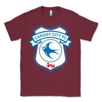 Burgundy cardiff-city-fc Classic Tee - linhVisuals
