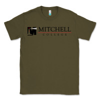 Army Green Mitchell College Classic Tee - linhVisuals