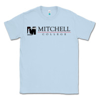Dusty Blue Mitchell College Classic Tee - linhVisuals