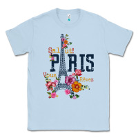 Dusty Blue PARIS Classic Tee - linhVisuals