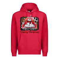 Cardinal merry christmas truck snowman Premium Hoodie - BarkalooDesign