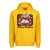 Lemon merry christmas truck snowman Premium Hoodie - BarkalooDesign