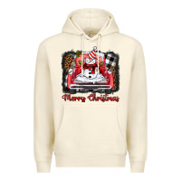 Sandshell merry christmas truck snowman Premium Hoodie - BarkalooDesign