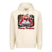 Tofu merry christmas truck snowman Premium Hoodie - BarkalooDesign