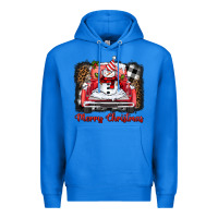 True Royal merry christmas truck snowman Premium Hoodie - BarkalooDesign