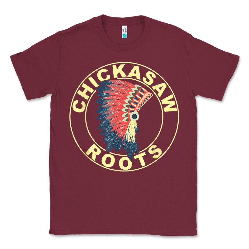 Chickasaw Roots Headdress Native American Chickasaw Nation Classic Tee by linhVisuals | Teevron