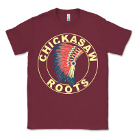 Burgundy chickasaw roots headdress native american chickasaw nation Classic Tee - linhVisuals
