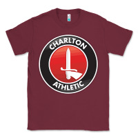 Burgundy charlton-fc Classic Tee - linhVisuals