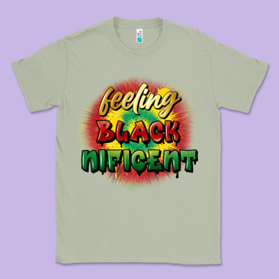 Feeling Blacknificent Classic Tee Designed By Fadigitalartstudio