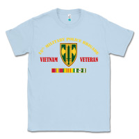 Dusty Blue 18th military police brigade vietnam veteran veterans day Classic Tee - linhVisuals