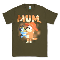 Army Green Bluey Mum Classic Tee - linhVisuals