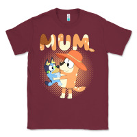 Burgundy Bluey Mum Classic Tee - linhVisuals