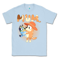 Dusty Blue Bluey Mum Classic Tee - linhVisuals