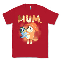 Red Bluey Mum Classic Tee - linhVisuals