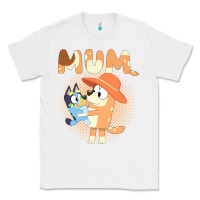 White Bluey Mum Classic Tee - linhVisuals