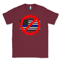 Burgundy anti police state tee Classic Tee - linhVisuals