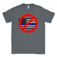 Charcoal Heather anti police state tee Classic Tee - linhVisuals
