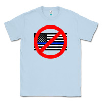Dusty Blue anti police state tee Classic Tee - linhVisuals