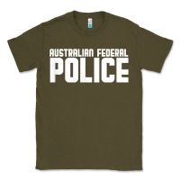 Army Green australian federal police Classic Tee - linhVisuals