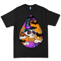 Black Hallowen Teardrop Premium Tee - LillyAllenDesigns