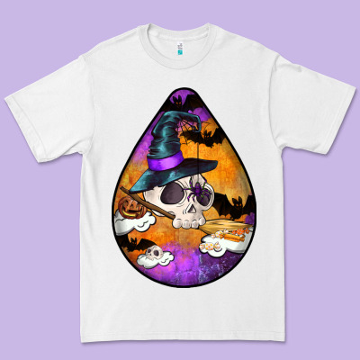 Hallowen Teardrop Premium Tee Designed By Lillyallendesigns