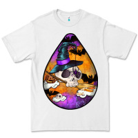 White Hallowen Teardrop Premium Tee - LillyAllenDesigns