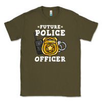 Army Green kids future police officer policeman Classic Tee - linhVisuals