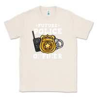 Natural kids future police officer policeman Classic Tee - linhVisuals
