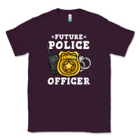 Plum kids future police officer policeman Classic Tee - linhVisuals