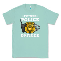 Seafoam kids future police officer policeman Classic Tee - linhVisuals