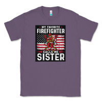 Lavender my favorite firefighter calls me sister. Classic Tee - linhVisuals