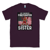 Plum my favorite firefighter calls me sister. Classic Tee - linhVisuals