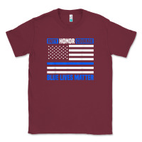 Burgundy blue lives matter for police officer Classic Tee - linhVisuals