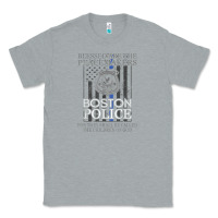 Heather Grey boston police shirt saint michael police officer prayer Classic Tee - linhVisuals