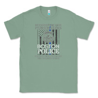Sage boston police shirt saint michael police officer prayer Classic Tee - linhVisuals