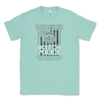 Seafoam boston police shirt saint michael police officer prayer Classic Tee - linhVisuals