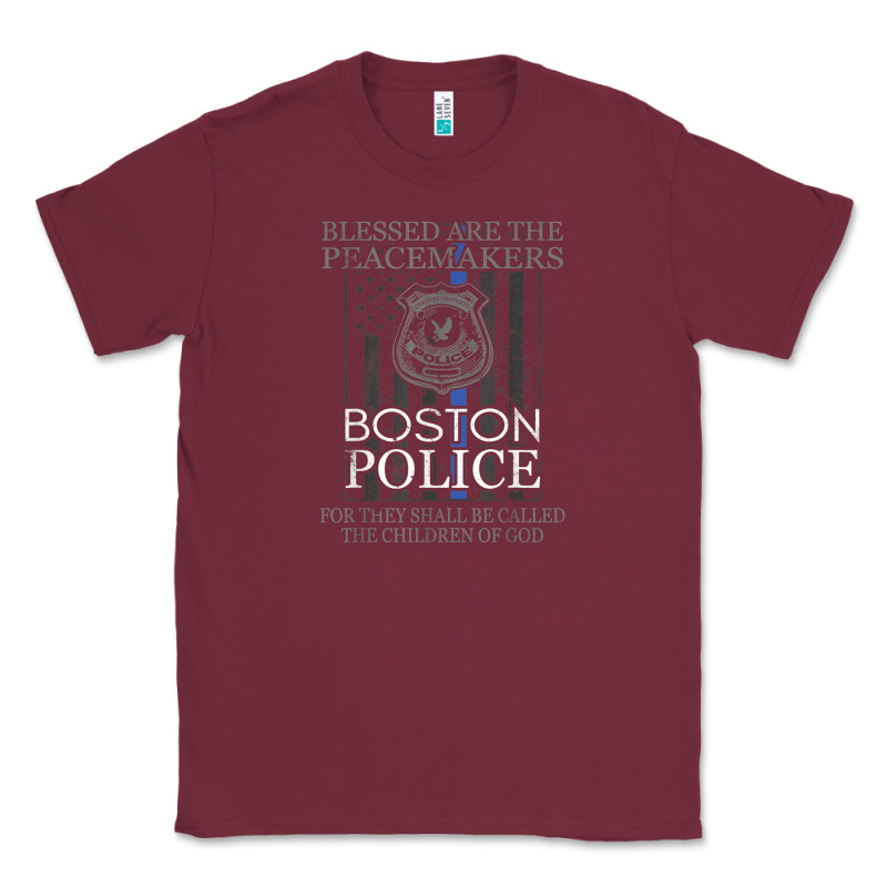 Boston Police Shirt Saint Michael Police Officer Prayer Classic Tee by linhVisuals | Teevron