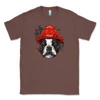 Chestnut boston terrier firefighter boston terrier dog lover premium Classic Tee - linhVisuals