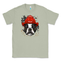 Matcha boston terrier firefighter boston terrier dog lover premium Classic Tee - linhVisuals