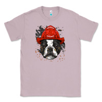 Lilac boston terrier firefighter boston terrier dog lover premium Classic Tee - linhVisuals