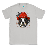 Moon Dust boston terrier firefighter boston terrier dog lover premium Classic Tee - linhVisuals