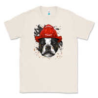 Natural boston terrier firefighter boston terrier dog lover premium Classic Tee - linhVisuals
