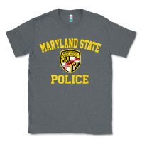 Charcoal Heather maryland state police Classic Tee - linhVisuals